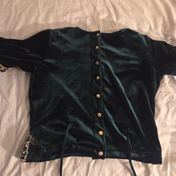 Sahil 100% silk green top size 44 perfect condition - Picture 3 of 4